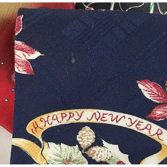 Holidays Mens Tie Necktie Multicolor Lot of 5 Christmas New Years St Patricks - Picture 4 of 7